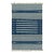 Rug & Kilim's Contemporary Dhurrie Rug with White and Blue Stripes - 14x20 For Sale