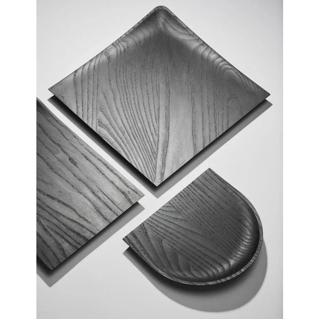 Small Creux tray by Clemence Birot Dimensions: 22 x 19,5 cm Materials: ash (black stained).