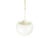 White painted metal with sandblasted glass shade. Plastic canopy. Very good condition. Body lamp measures cm 50 h x 32 d...