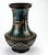 Extra Large Vintage Japanese Cloisonné Bronze Champleve 2 Handle Vase Urn For Sale - Image 4 of 12