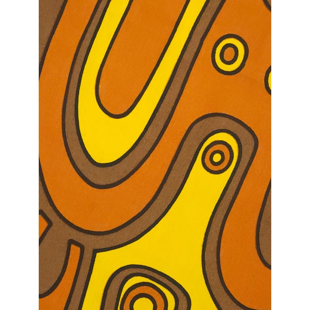 Mid-Century German Pop Art Screen Printed Wall Hanging by Traute Sänger, 1970s For Sale - Image 4 of 5