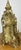 An impressive Vintage brass clock with an exceptionally ornate decorative design and striking architectural styling....
