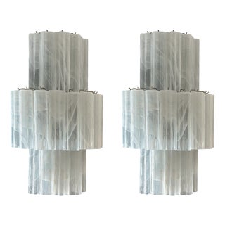 Large Murano Glass Wall Lamps, Set of 2 For Sale