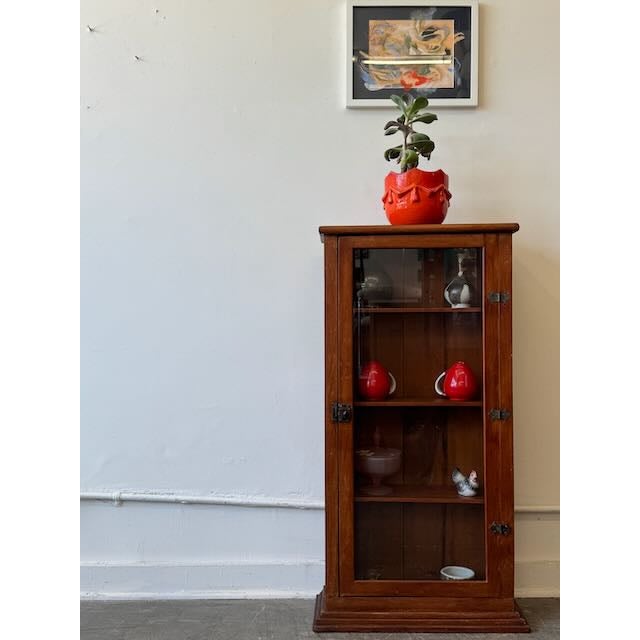 Antique Pine Display Case For Sale - Image 9 of 11