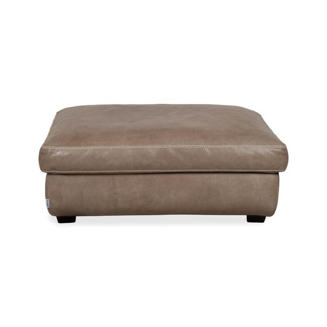 Animal Skin Valentino Ottoman in Grey Leather from Machalke For Sale - Image 7 of 10