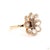 0.71 Carat Rose Cut White Diamond Brown Diamond Gold Ring, Size 6.5 For Sale - Image 9 of 9