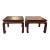 1970s Grasscloth Side Tables by Baker, a Pair For Sale