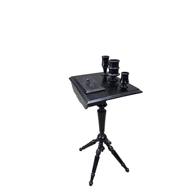 Victorian Ebonized Barber Stand For Sale - Image 4 of 8