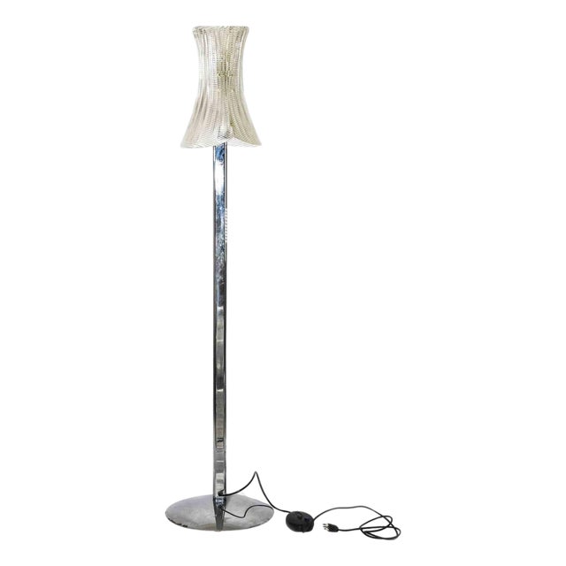 Vintage Floor Lamp in Murano Glass and Metal, Italy, 1970s For Sale