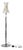Vintage Floor Lamp in Murano Glass and Metal, Italy, 1970s For Sale