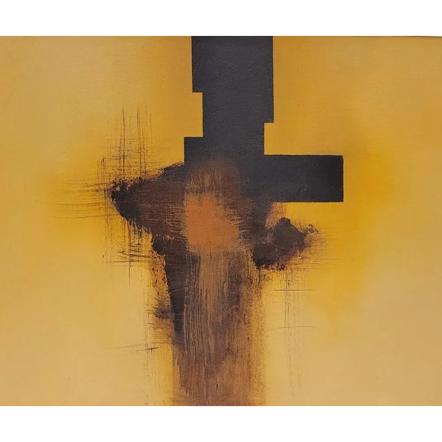 Andrés Mende, Informal Abstract Composition, 2000s, Mixed Media on Paper For Sale - Image 5 of 8