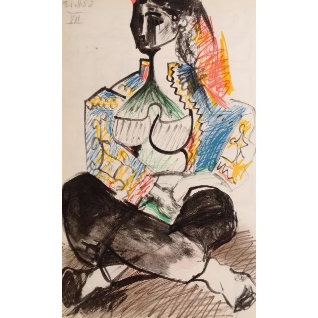 Title: Untitled No 7 dated 21/11/1955 Artist: Pablo Picasso Country: Spain Medium: offset print Marks: Numbered & dated in...