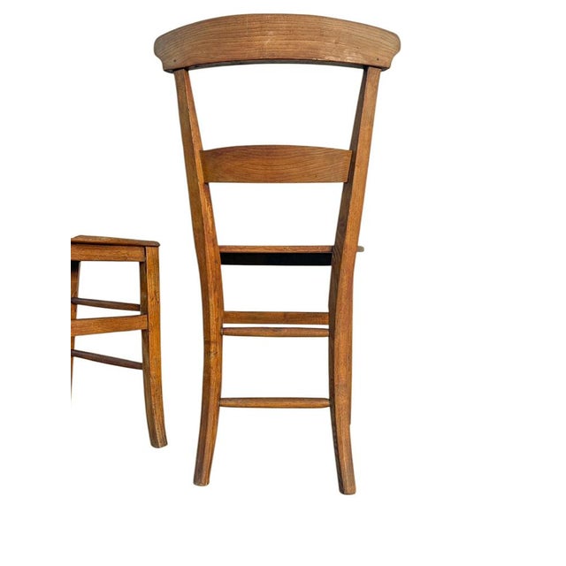 Early 20th Century Elm Wood Dining Chairs, 1890s, Set of 2 For Sale - Image 12 of 14