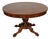 19th Antique American Empire Solid Mahogany Lion Feet Center Accent Table For Sale