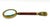 English Vintage Wood and Brass Tassel Magnifying Glass For Sale - Image 3 of 10