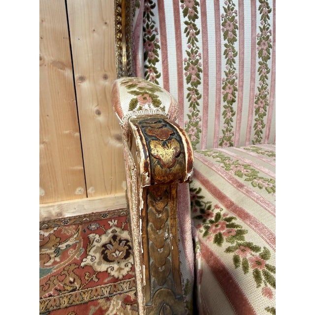 Louis XVI Style Wingback Jansen Lounge Chair, 1940s For Sale - Image 3 of 10