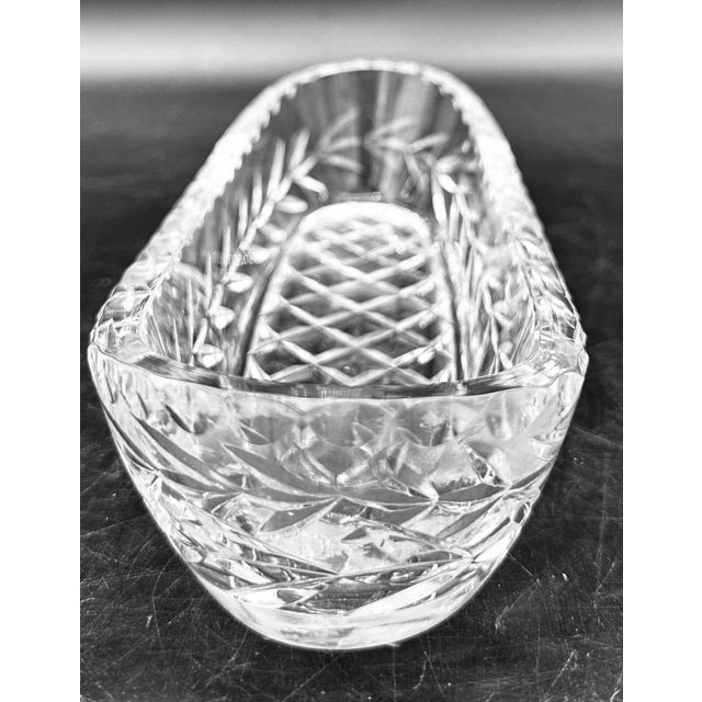 Traditional Vintage Waterford Crystal Oval Dish For Sale - Image 3 of 3