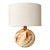 Vintage Mid-Century Modern Marbled Ceramic Globe Table Lamp For Sale