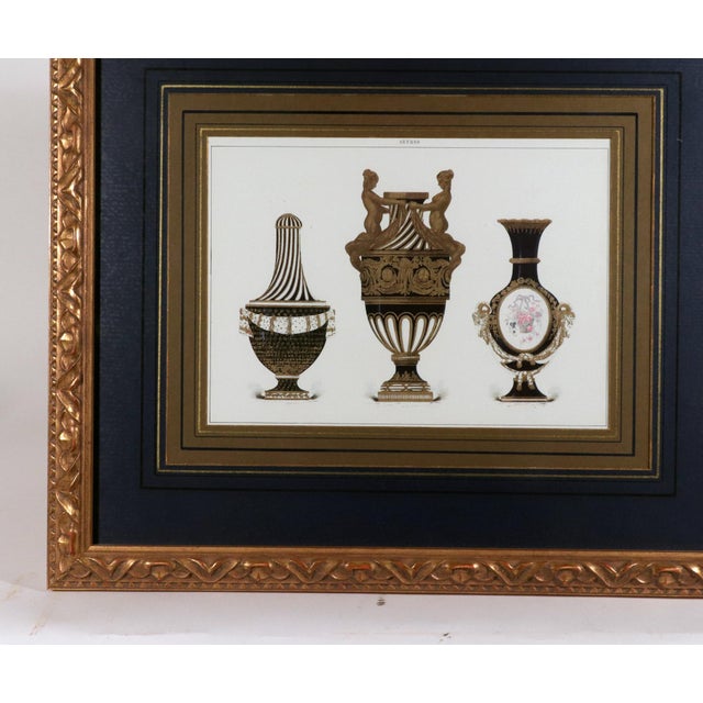 Antique Sèvres Porcelain Chromolithograph by Édouard Garnier, Giltwood Frame, Circa 1892 For Sale In Philadelphia - Image 6 of 9
