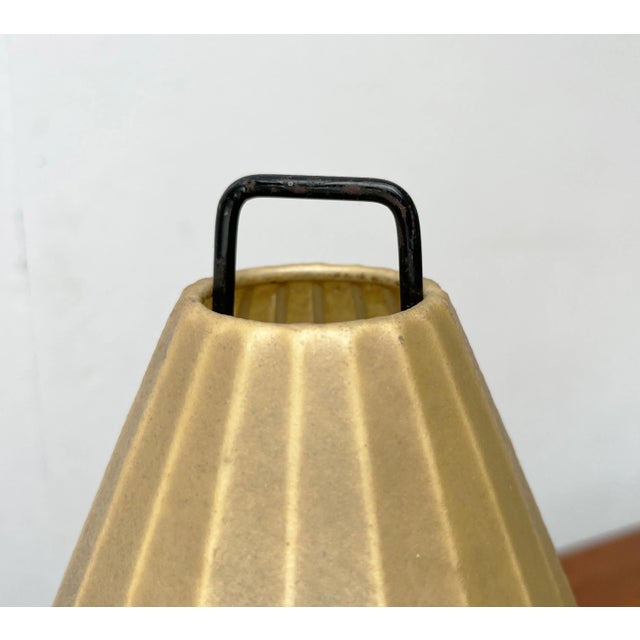 Mid-Century Modern German Minimalist Cocoon Tripod Table Lamp by Friedel Wauer for Goldkant Leuchten, 1960s For Sale - Image 17 of 18