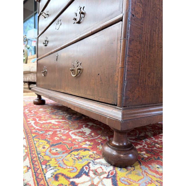 Antique English Georgian Two Over Three Chest For Sale - Image 10 of 10