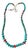Vintage Turquoise and Coral Beaded Necklace For Sale
