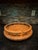 1980s Vintage Solid Oak 14" Lazy Susan With Spindle Rail For Sale - Image 5 of 6