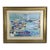 Mid 20th Century Robert Savary Large Framed Mid-Century French Riviera Gouache "Le Port De Cannes" For Sale