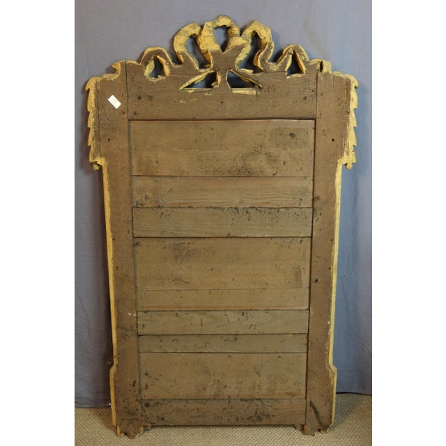 Large Louis XVI Mirror in Gilded Wood For Sale - Image 10 of 12
