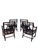 Hollywood Regency Vintage PTMC Bamboo Rattan Lyre-Back Armchairs For Sale - Image 3 of 7