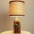 Ceramic Table Lamp with Custom Silk Lampshade by René Houben, 1960s For Sale - Image 10 of 11