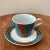 Late 20th Century Turkish High Porcelain Coffee Cup and Saucer Set- 2 Pieces For Sale In Chicago - Image 6 of 6