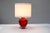 Red Bright Red Crystal Glass Lamp by Börne Augustsson for Åseda, Sweden For Sale - Image 8 of 16
