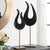 Sculptures Are Handcrafted From A Man-made Black Stone, Elevated A Top Brushed Brass Metal Stands. Sizes: S-6x20x4,...
