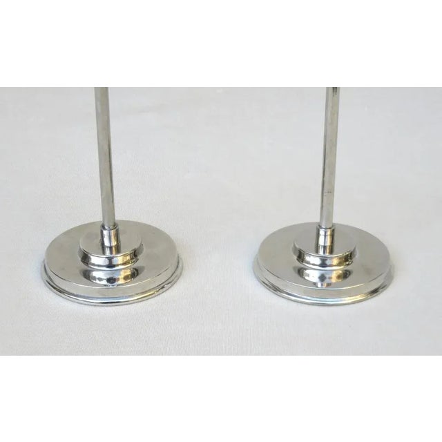 1930s Art Deco Chrome Hatstands, Set of 2 For Sale - Image 5 of 18