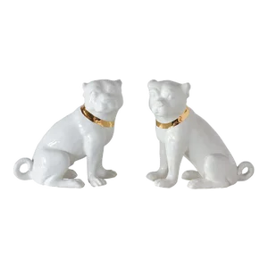 Cecil Cream Pugs - A Pair