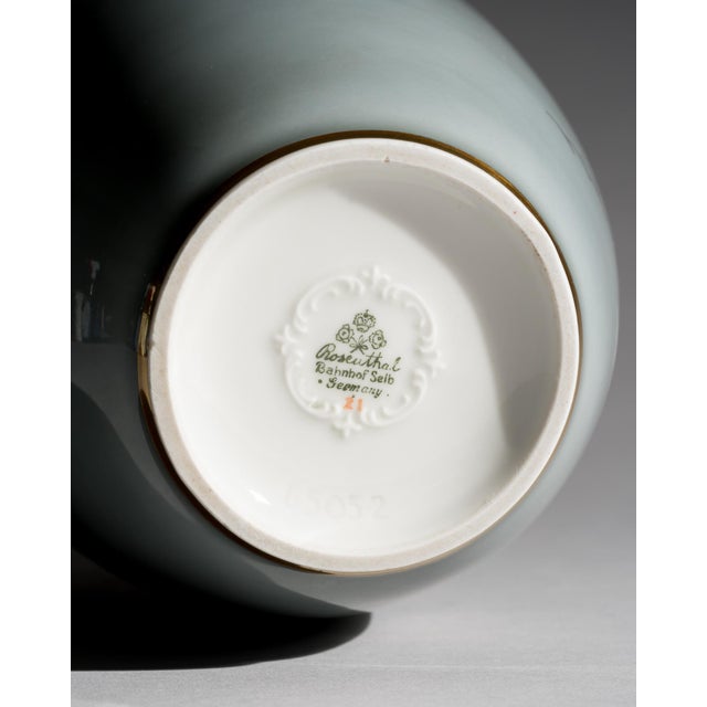 German Flying Swans Vase in Glossy Porcelain from Rosenthal, 1950s For Sale - Image 9 of 10