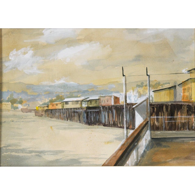 Santa Cruz Wharf by Beth T. Wilkins For Sale - Image 4 of 6
