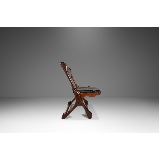 Wood Rare Restored Mid-Century Modern "Sloucher" Sling Chair in Rosewood & Leather Attributed to Don S. Shoemaker for Señal Furniture, C. 1960s For Sale - Image 7 of 18