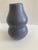 Mid Century Matte Charcoal Glazed Ceramic Gourd Vase For Sale - Image 9 of 9