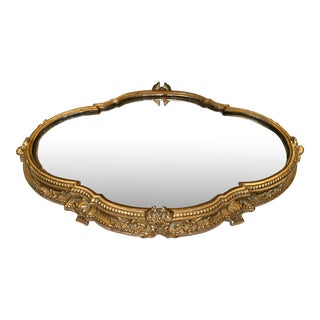 19th Century French Mirrored Plateau Tray For Sale