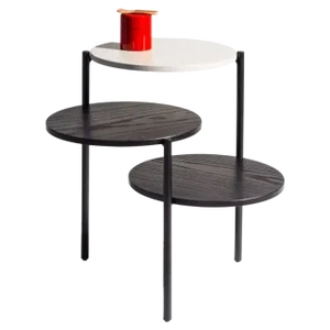 Triplo Black and White Coffee Table by Mason Editions