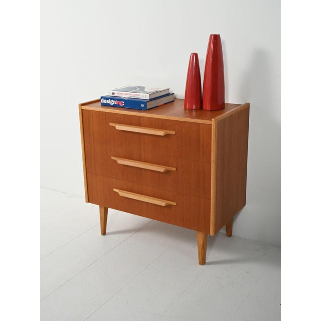 Scandinavian Chest of Drawers in Teak and Oak, 1960s For Sale - Image 3 of 9