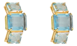 Annette Studs, Light Blue, Clip On