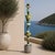 Marc Zimmerman "Green Symphony" Glazed Ceramic Totem, 80 Inches Tall, Deep Green and Gold Glaze, Face Element, Contemporary Art West Coast For Sale In Monterey, CA - Image 6 of 7