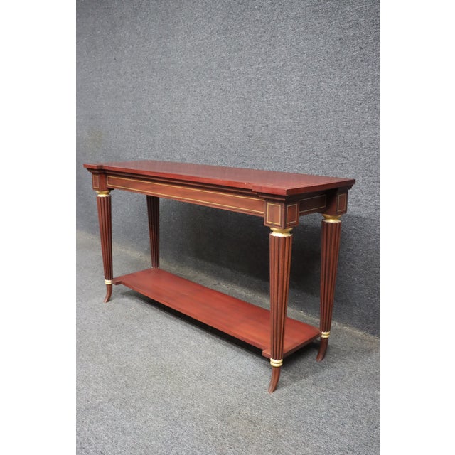 McLain Wiesand Mahogany Console Table With Inlay For Sale In Philadelphia - Image 6 of 12