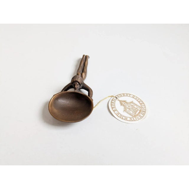 This bronze spoon is a replica of a Roman ointment bowl from ancient Roman times. The sculptural shape with finely crafted...