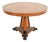 Baker Furniture Stately Homes Collection Burl Wood and Parcel Ebonized Regency Center Table For Sale