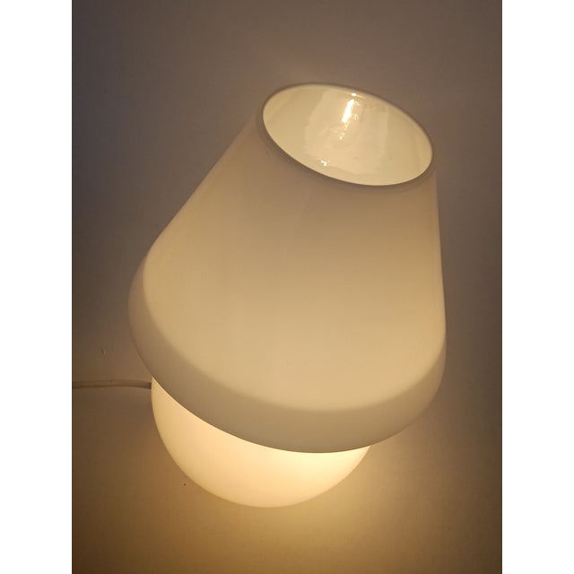 1960s Italian Glass Mushroom Table Lamp, 1960s For Sale - Image 5 of 8