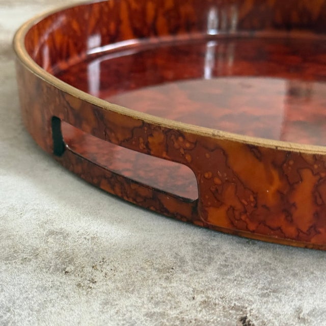 Otagiri Company Vintage Otagiri Japan Laquerware Serving Tray For Sale - Image 4 of 6